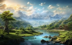 自然风光，如何描绘山水间的诗意画卷？