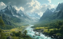 山川河流如何描绘自然风光的壮丽画卷？