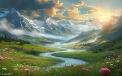 自然风光与山水如何构成诗意画卷？