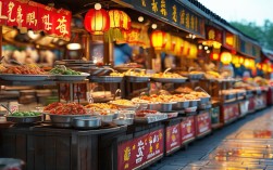 在湖边小吃街，凤翔美食有哪些地道摊位推荐？