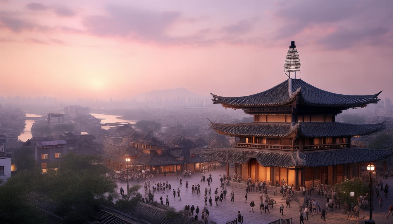 清晨7:30-9:30登黄鹤楼，如何尽览江城美景？-图1