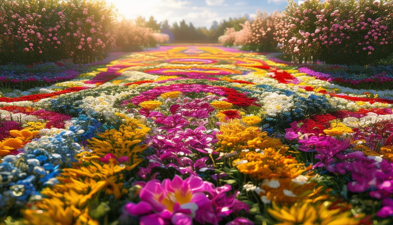 哪里能体验花毯迷宫中的视觉与嗅觉双重盛宴？-图1