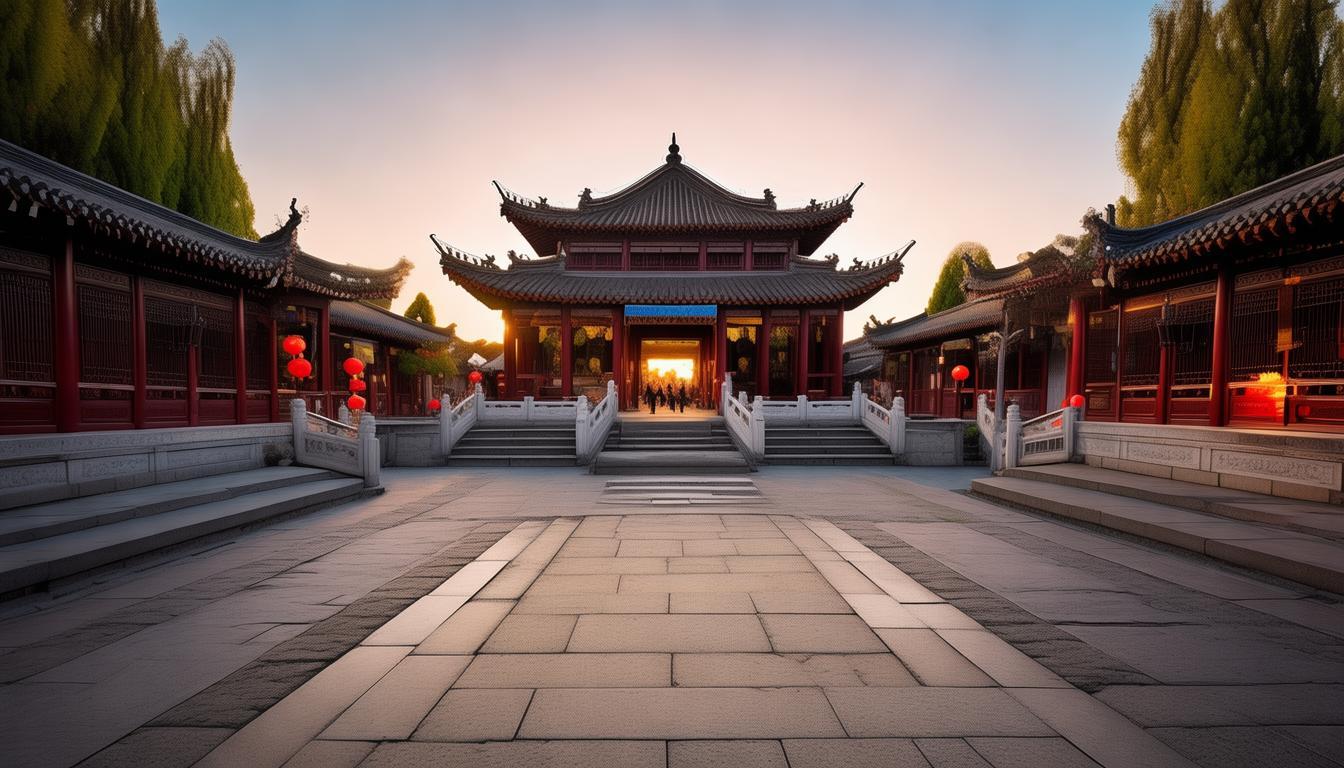 曲阜古城晨景哪里最适合摄影爱好者取景？-图1