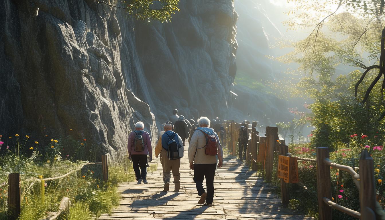 清远太和古洞为何成为银发族清晨登山圣地？-图3