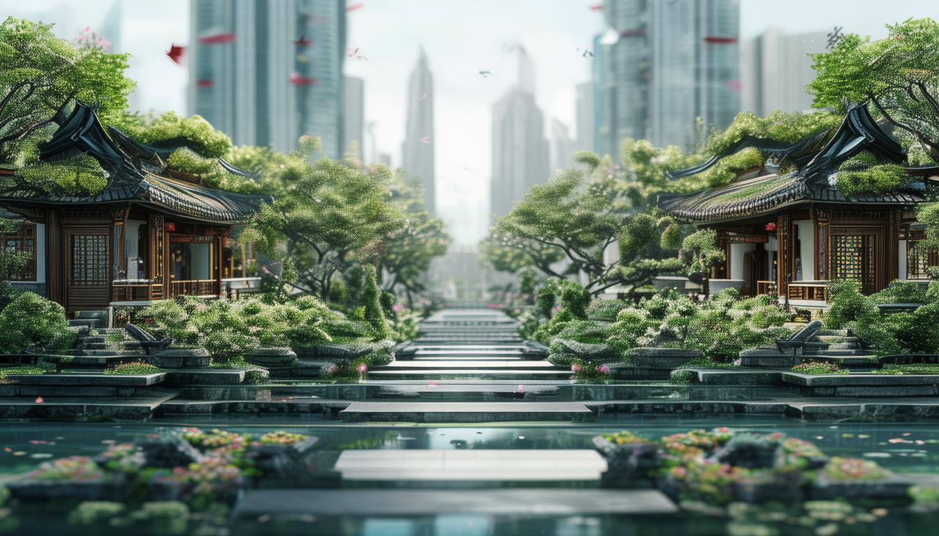 如何实现古典园林与生态公园的时空对话？一轴双城给出答案-图1