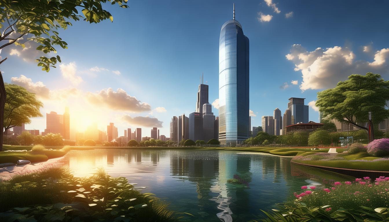早晨8:00-10:00如何完美融合城市地标与自然景观？-图1