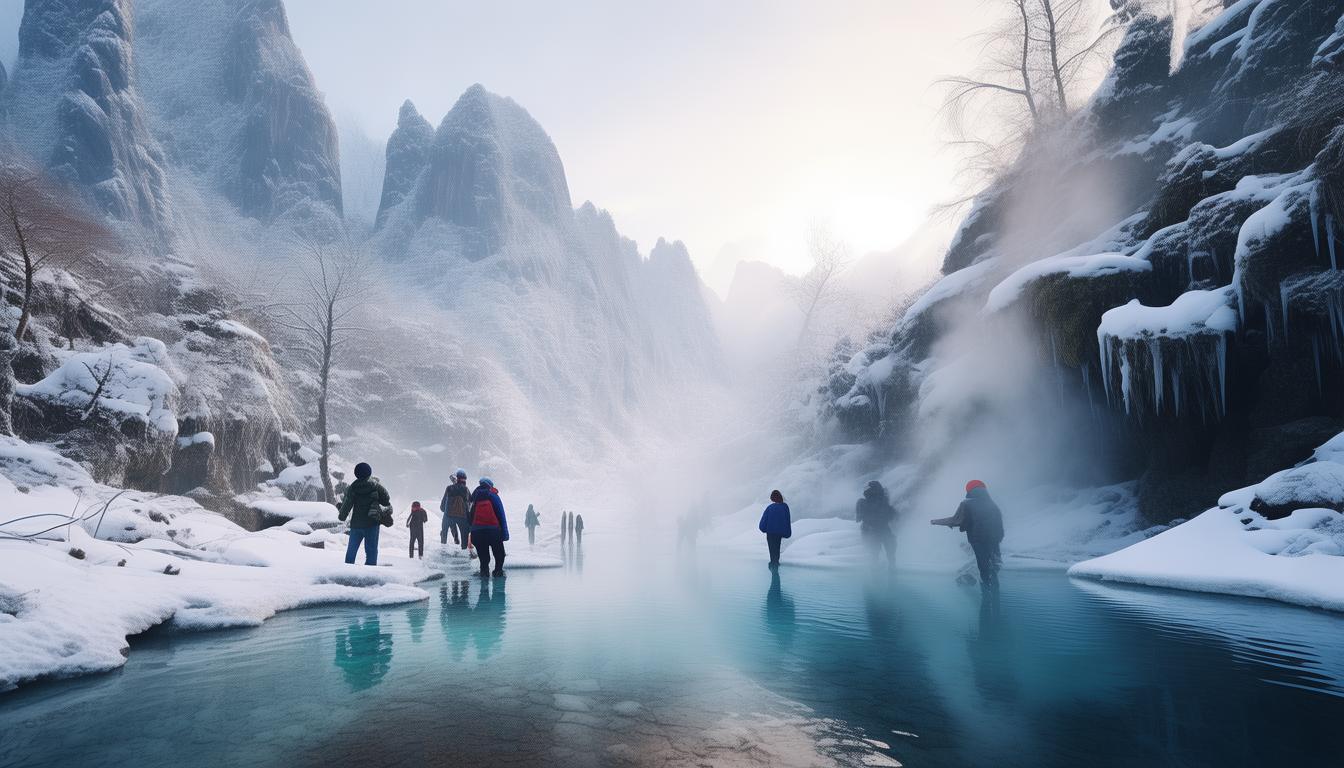 武隆喀斯特秘境冬季探秘，如何体验冰雪与温泉的奇妙组合？-图2