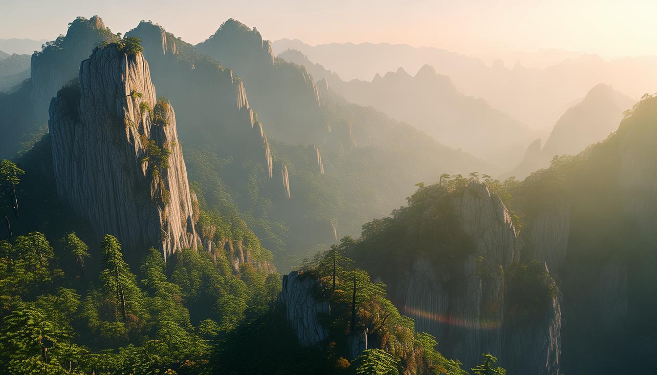 清晨登临盘山，怎样感受京东第一山的独特灵气？-图1