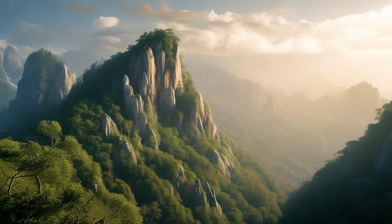 清晨登临盘山，怎样感受京东第一山的独特灵气？-图2