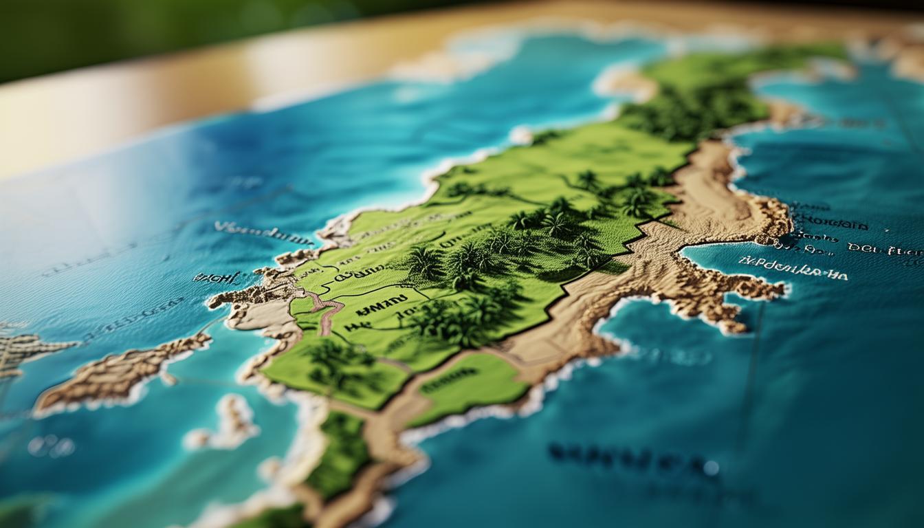 海南地理轮廓与区域划分有哪些特点？-图1