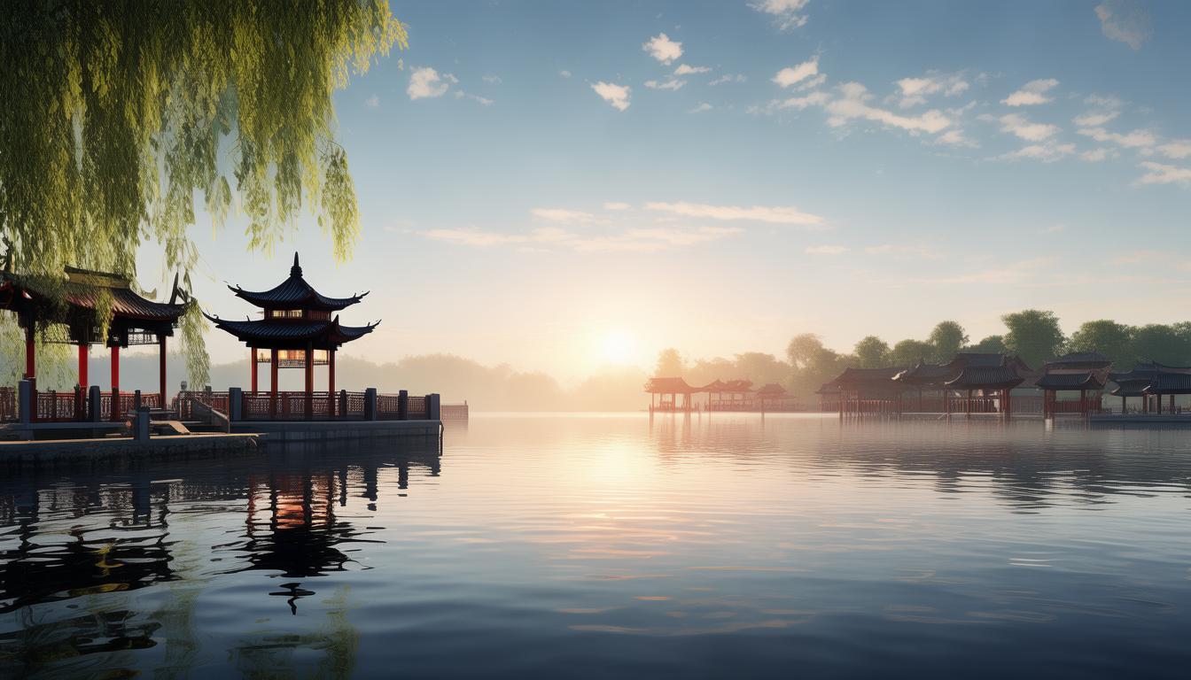 为何西湖晨光被誉为水墨画卷？-图1