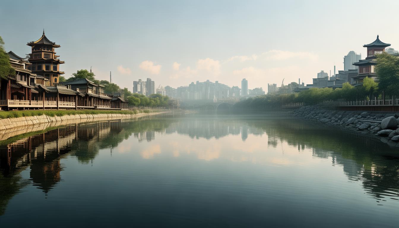 为何清晨七点的淇河见证了鹤壁的千年文明与现代从容？-图1