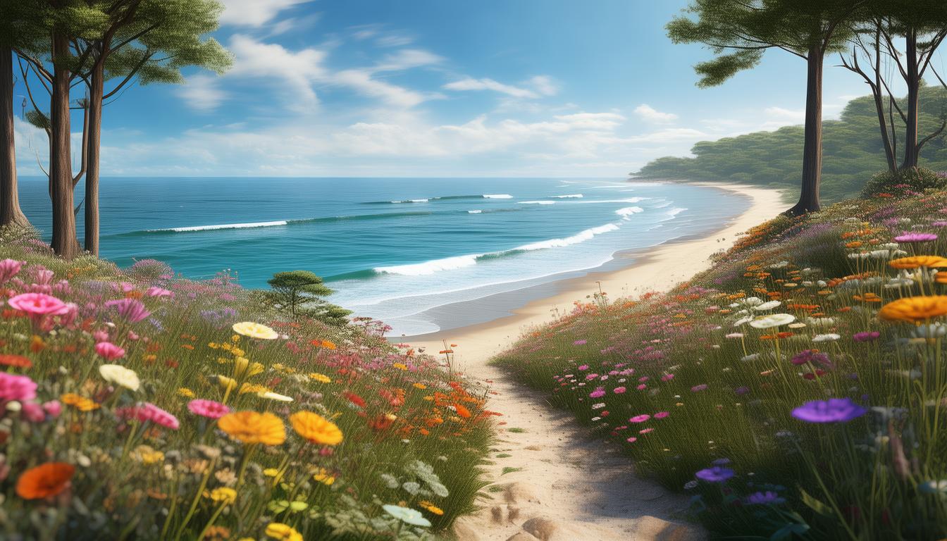 哪里能同时体验看海、赏花与徒步的自然景观？-图3