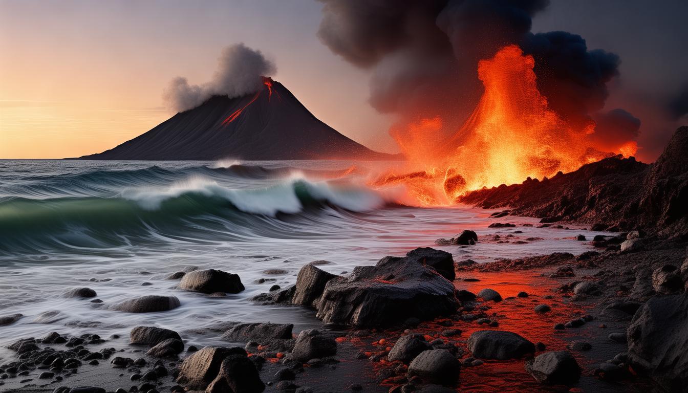 哪里能看到火山与大海交织的自然奇观？-图2