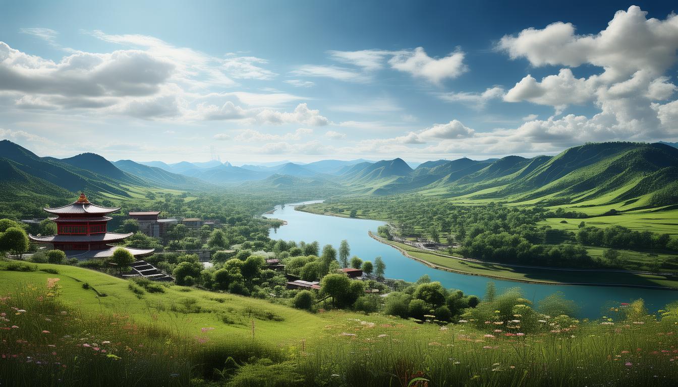 冕宁县，卫星发射基地旁竟藏山水画廊？-图1