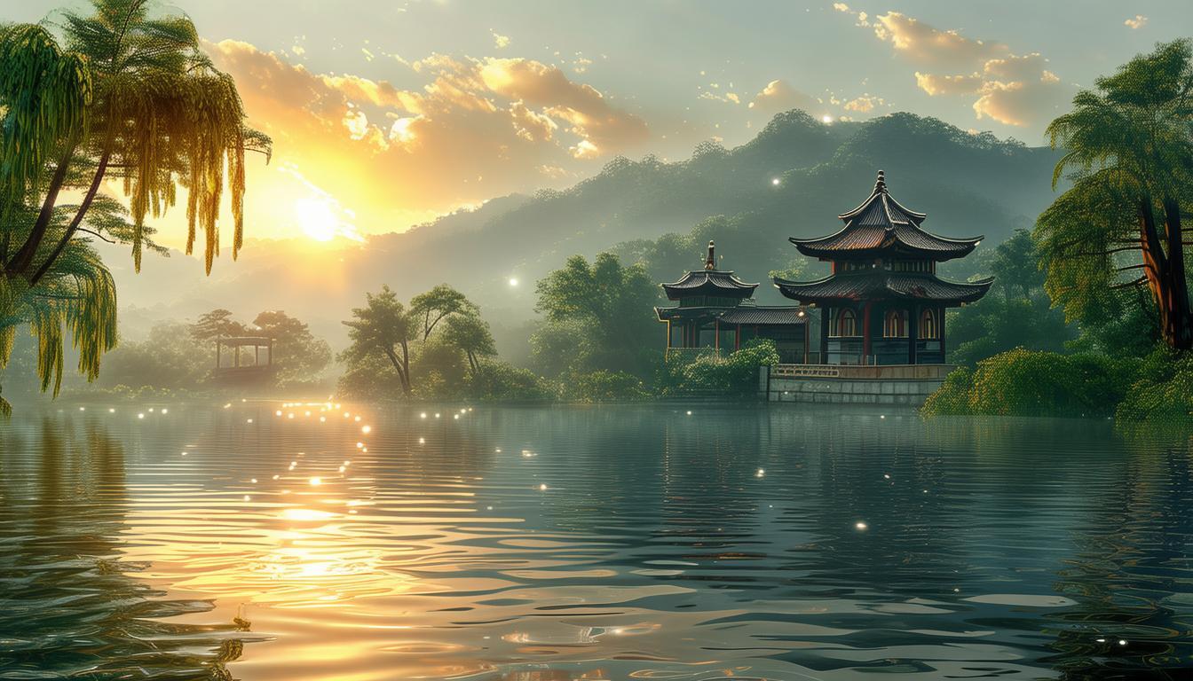 云龙湖晨光为何被誉为山水城林的诗意画卷？-图2