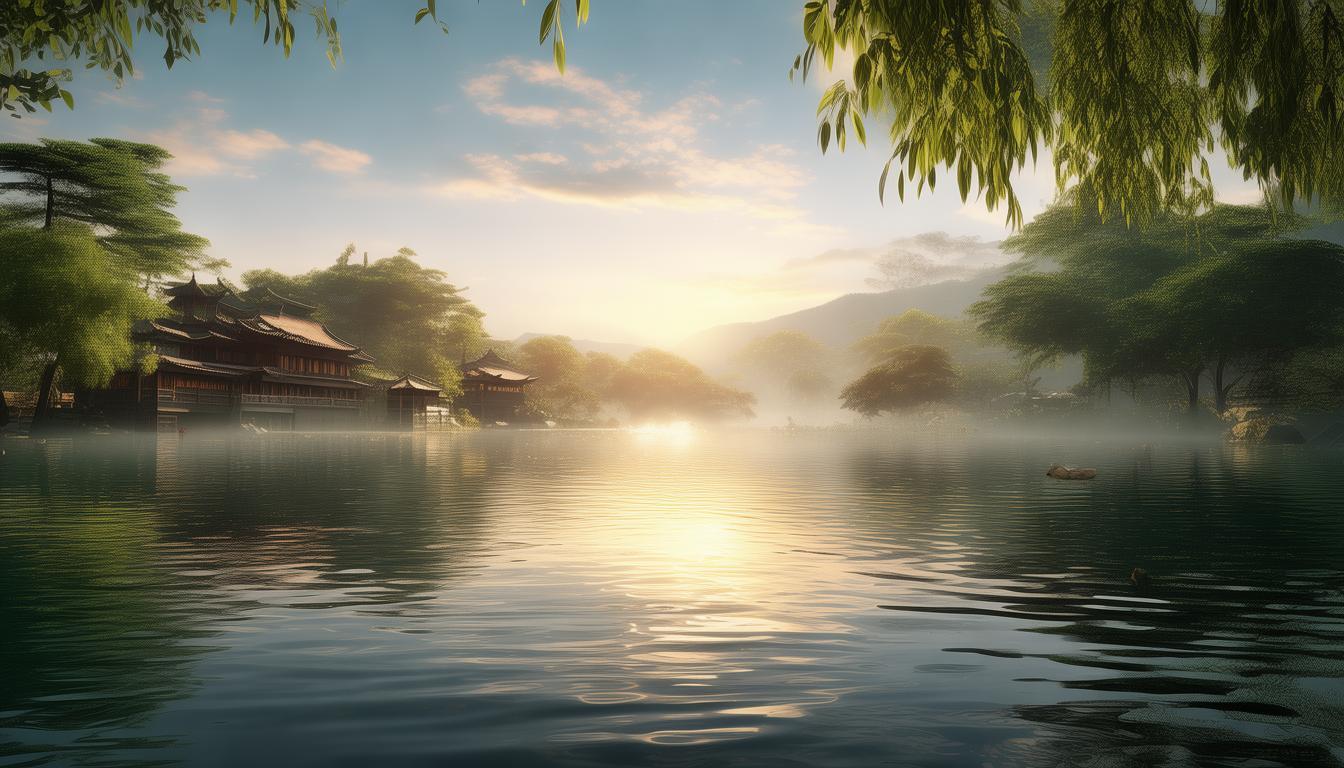 云龙湖晨光为何被誉为山水城林的诗意画卷？-图3