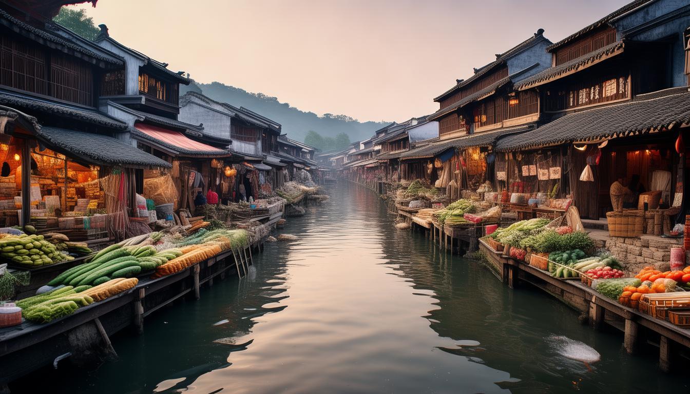 探秘三河古镇早市，千年水乡的清晨韵律有何独特魅力？-图1
