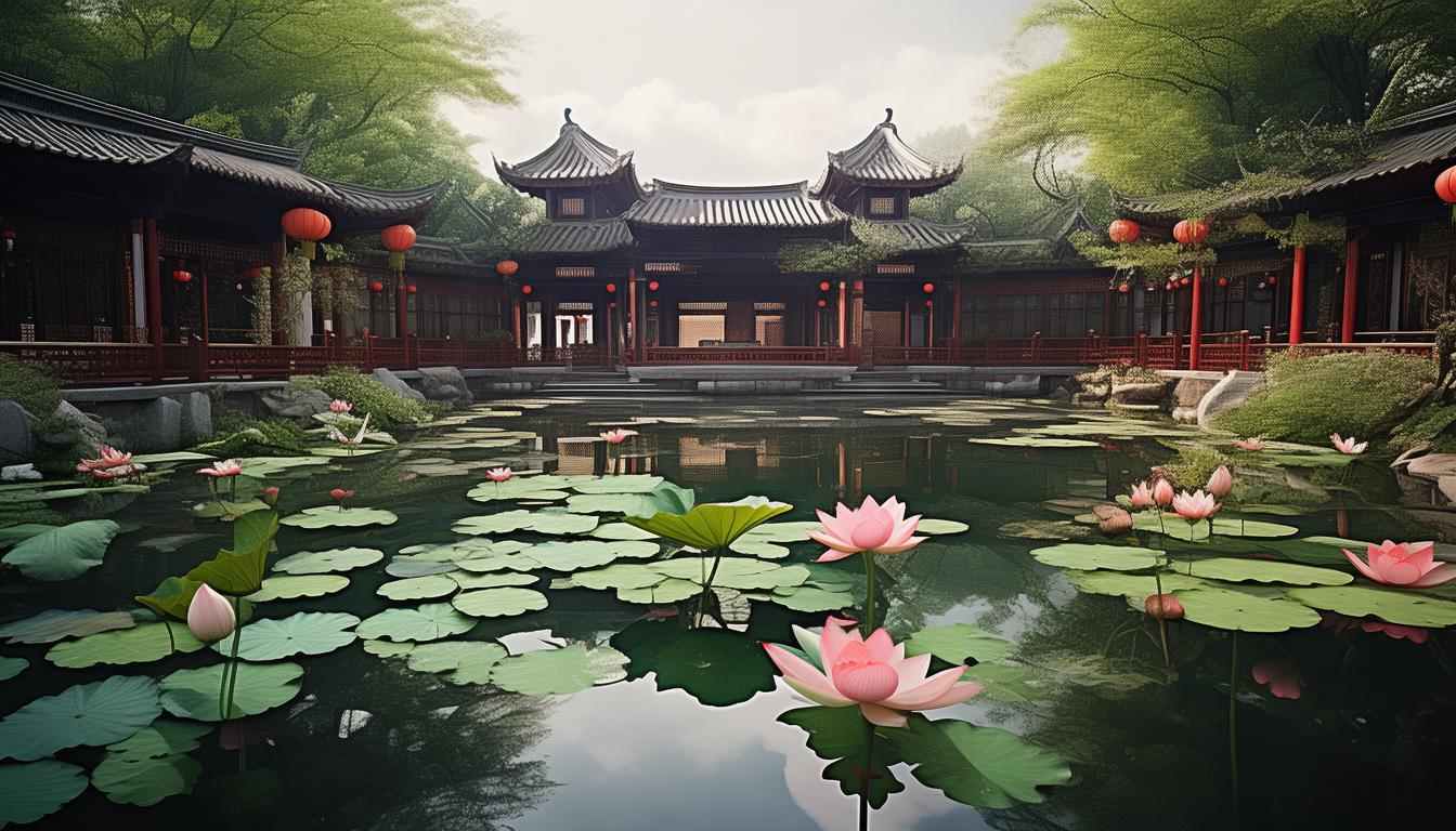 为何莲花庄公园被誉为水墨画卷中的时间胶囊？-图2