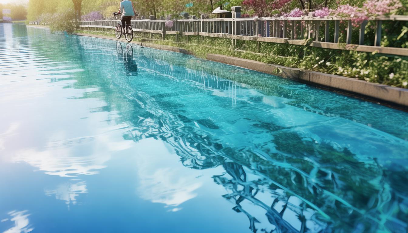 骑行武汉东湖湖中道能体验水天一色美景吗？-图2