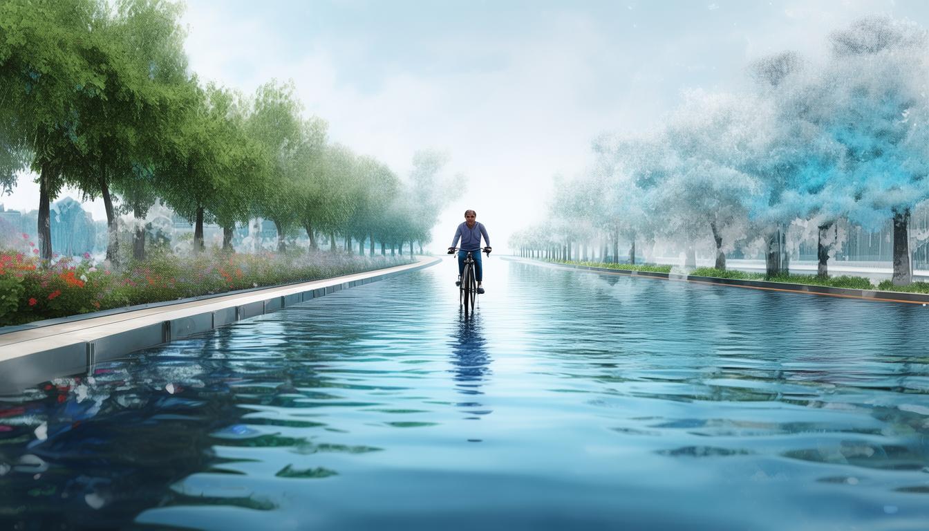 骑行武汉东湖湖中道能体验水天一色美景吗？-图3