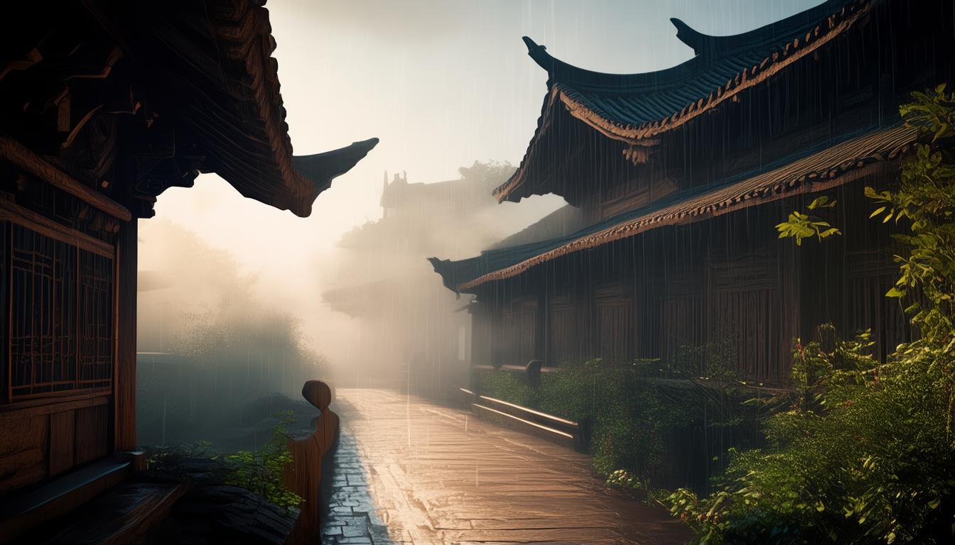 烟雨长廊哪里能欣赏第一缕阳光下的绝美风光？-图1