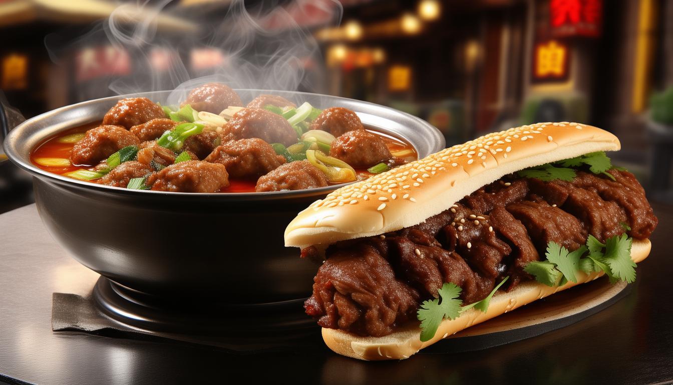 肉丸胡辣汤与腊牛肉夹馍，西安早餐你更爱哪一味？-图3