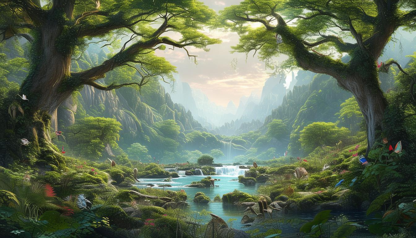 山水秘境中隐藏着怎样的生命奥秘与自然律动？-图3