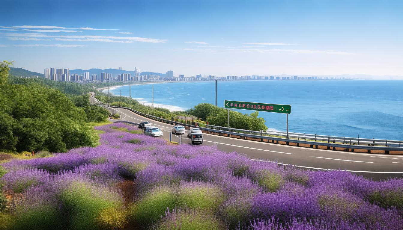 青岛市区自驾到薰衣草庄园经滨海大道需要多长时间？-图1