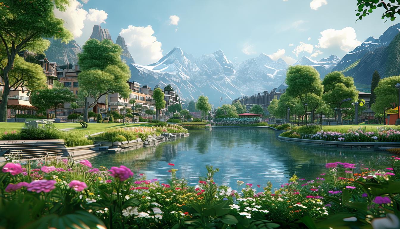 哪里能发现湖光山色中的城市绿洲自然景观？-图1