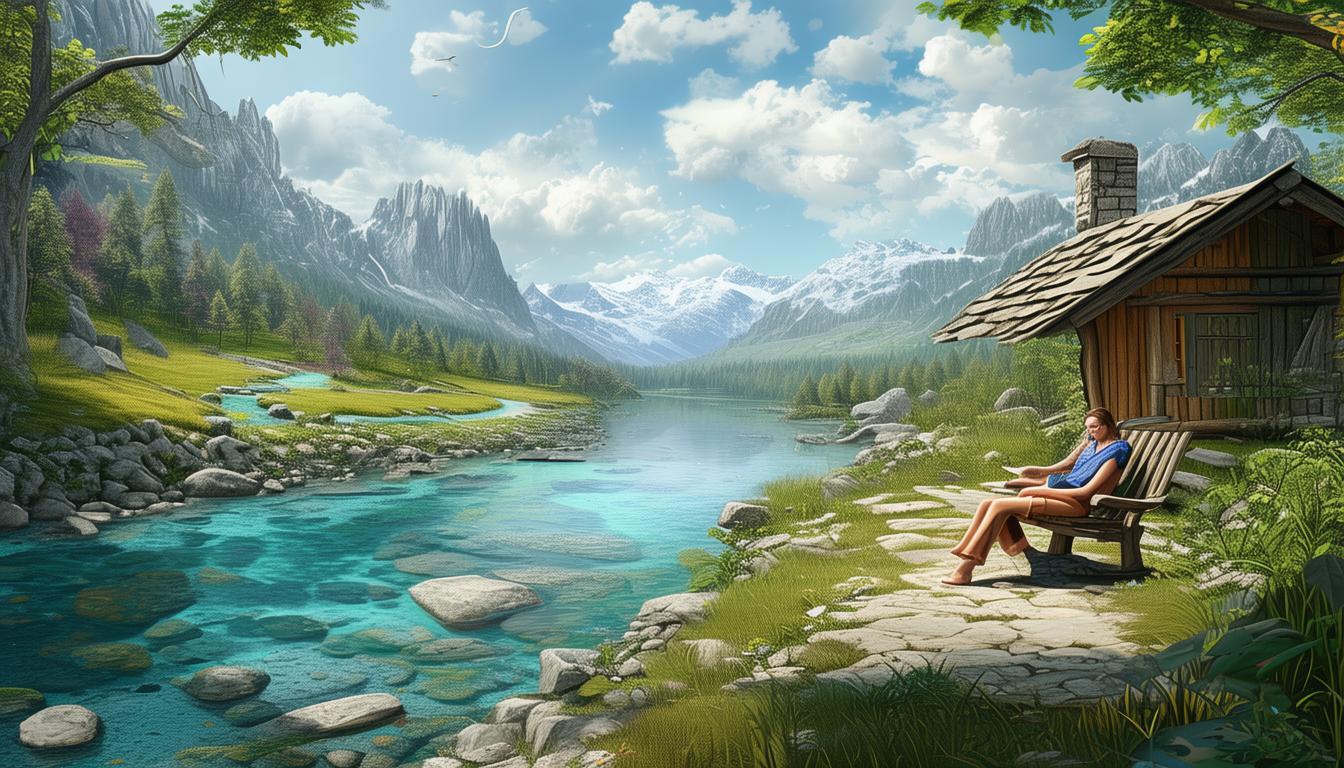 如何在山清水秀的自然风光中放松身心？-图1