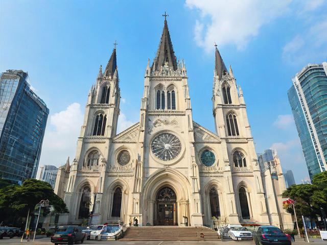 为什么广州圣心大教堂周边成为历史与现代交融的文化地标?-图1 为什么广州圣心大教堂周边成为历史与现代交融的文化地标?-图1
