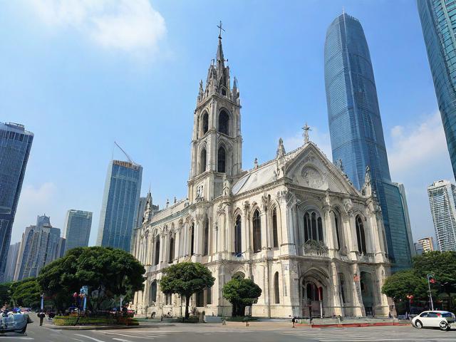 为什么广州圣心大教堂周边成为历史与现代交融的文化地标?-图4 为什么广州圣心大教堂周边成为历史与现代交融的文化地标?-图4